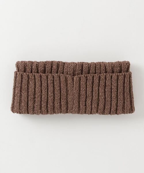 NANO universe(ナノユニバース)の「RACAL/Summer Paper Knit Hair Band(ニットキャップ/ビーニー・メンズ・ブラウン/ブラック/ライトベージュ・FREE)」の4枚目の写真