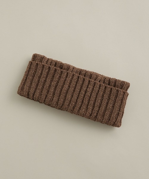 NANO universe(ナノユニバース)の「RACAL/Summer Paper Knit Hair Band(ニットキャップ/ビーニー・メンズ・ブラウン/ブラック/ライトベージュ・FREE)」の1枚目の写真