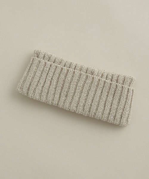 NANO universe(ナノユニバース)の「RACAL/Summer Paper Knit Hair Band(ニットキャップ/ビーニー・メンズ・ブラウン/ブラック/ライトベージュ・FREE)」の3枚目の写真