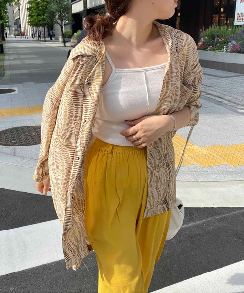 CPCM（シーピーシーエム）の「アソート総柄半袖開襟シャツ（シャツ/ブラウス・メンズ・ブラック系その他/グレー/グレー系その他/ベージュ/グリーン/グリーン系その他/ブルー/ブルー系その他/オレンジ/ブラック/チャコールグレー/ピンク/ダークグリーン/アイボリー・MEDIUM/LARGE）」の16枚目の写真