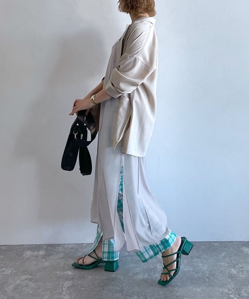 PAGEBOY（ページボーイ）の「シアーカットキャミワンピース（ワンピース・レディース・ブラック/ベージュ系その他・FREE）」の8枚目の写真