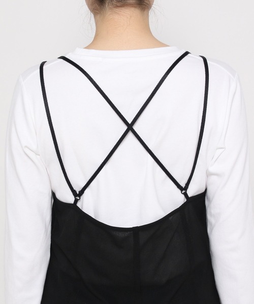 PAGEBOY（ページボーイ）の「シアーカットキャミワンピース（ワンピース・レディース・ブラック/ベージュ系その他・FREE）」の16枚目の写真