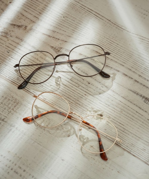 prose verse(プロズヴェール)の「細リムラウンドメガネ(メガネ・レディース・ゴールド/ブロンズ・フリ-)」の2枚目の写真