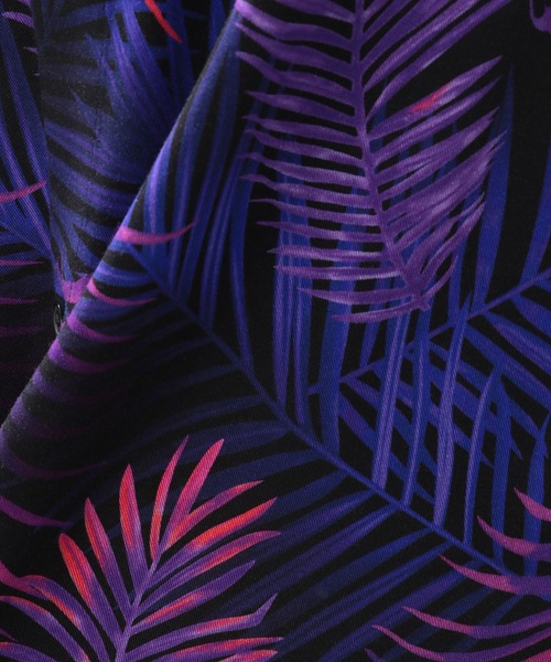 RAGEBLUE（レイジブルー）の「ボタニカル柄/レーヨンシャツ/266297（シャツ/ブラウス・メンズ・ブラック/パープル・MEDIUM/LARGE）」の18枚目の写真