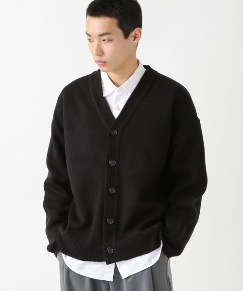 ALAND(エーランド)の「3.3Field Trip/OVER KNITカーディガン 2279010(ニット/セーター・メンズ・ブラック/ベージュ/チャコール・FREE)」の2枚目の写真
