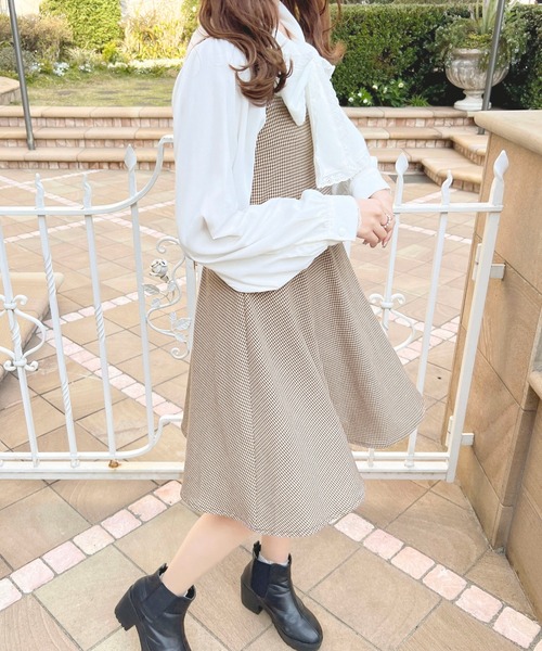 apres jour(アプレジュール)の「【セットアップ可能】フレアキャミワンピース【ZOZOTOWN限定アイテム】(ワンピース・レディース・モカ/ベージュ系その他/ブラウン系その他/ベージュ・X-LARGE/フリー)」の18枚目の写真