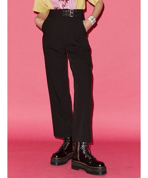 jouetie(ジュエティ)の「ウエストベルトタックパンツ(その他パンツ・レディース・ブラック/グレー/ピンク/その他1・MEDIUM)」の1枚目の写真