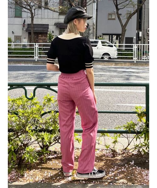 jouetie(ジュエティ)の「ウエストベルトタックパンツ(その他パンツ・レディース・ブラック/グレー/ピンク/その他1・MEDIUM)」の5枚目の写真