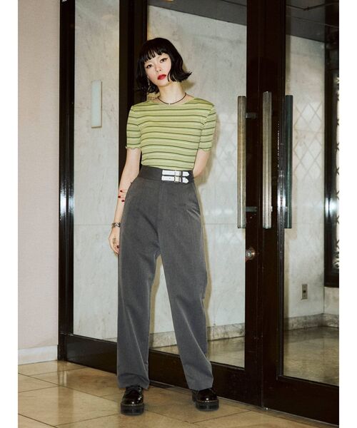 jouetie(ジュエティ)の「ウエストベルトタックパンツ(その他パンツ・レディース・ブラック/グレー/ピンク/その他1・MEDIUM)」の19枚目の写真