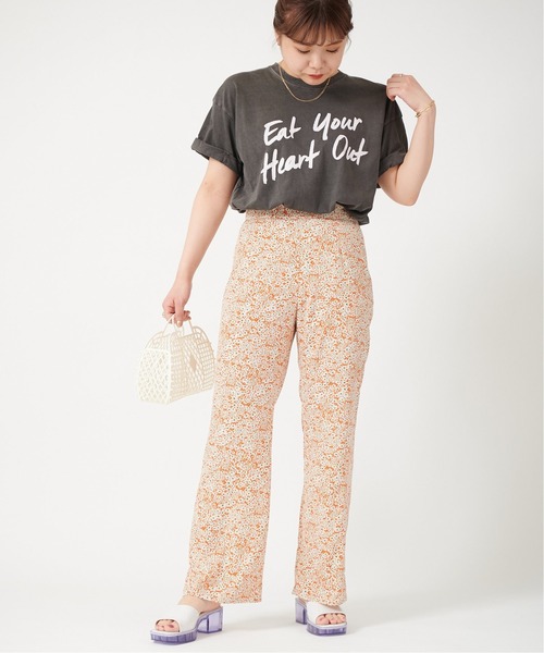 U by SPICK&SPAN(ユーバイスピックアンドスパン)の「フラワーパンツ◆(その他パンツ・レディース・オレンジ・38/34/36)」の5枚目の写真