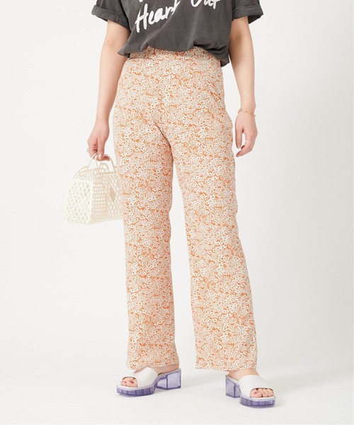 U by SPICK&SPAN(ユーバイスピックアンドスパン)の「フラワーパンツ◆(その他パンツ・レディース・オレンジ・38/34/36)」の6枚目の写真