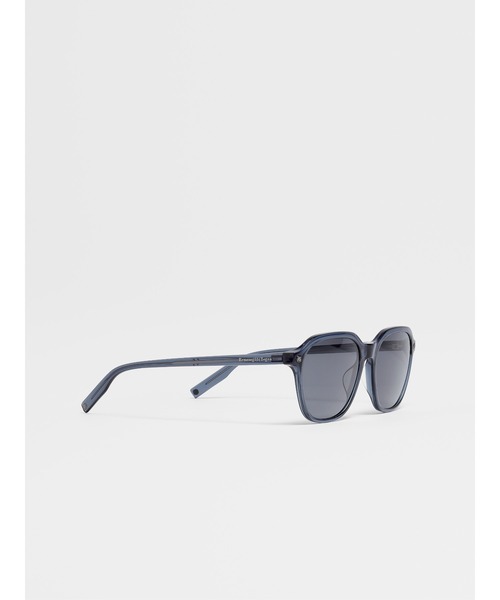 ZEGNA(ゼニア)の「トランスペアレント グレー LEGGERISSIMO アセテート サングラス(サングラス・メンズ・グレー・ONESIZE)」の2枚目の写真