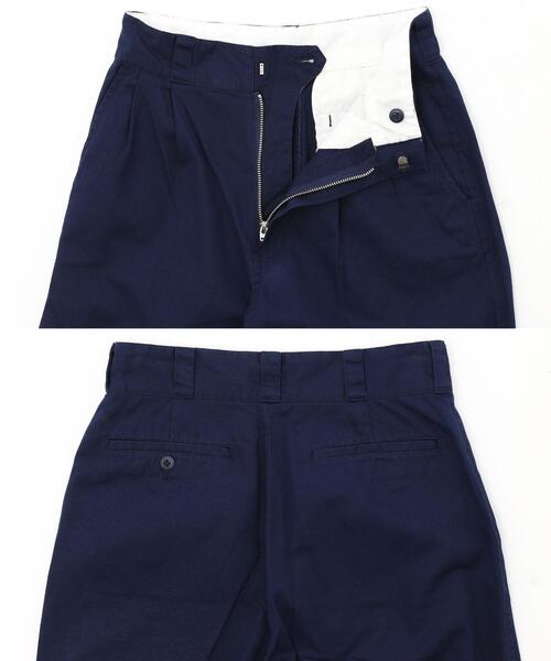 coen（コーエン）の「ソフトコットン2タックチノパンツ（チノパンツ・レディース・ベージュ/ネイビー/イエロー・M/S/L）」の13枚目の写真