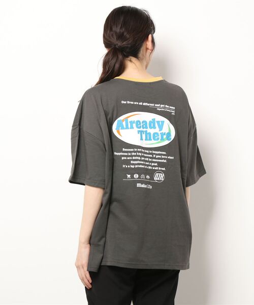 SpRay(スプレイ)の「オーバルロゴリンガー Tシャツ(Tシャツ/カットソー・レディース・オフホワイト/ピンク/ブルー/ミント/オートミール/スミクロ・FREE)」の8枚目の写真