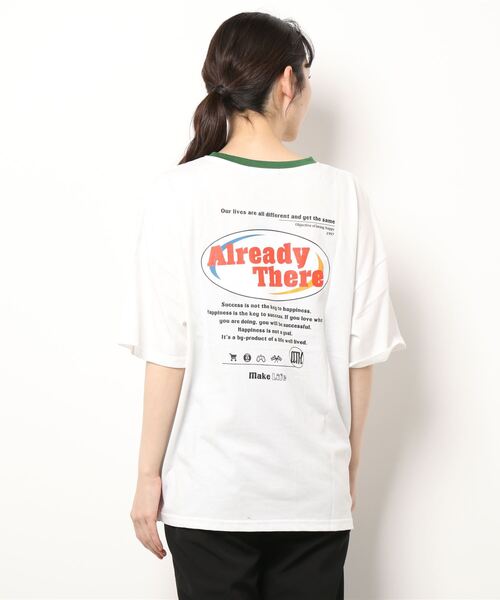 SpRay(スプレイ)の「オーバルロゴリンガー Tシャツ(Tシャツ/カットソー・レディース・オフホワイト/ピンク/ブルー/ミント/オートミール/スミクロ・FREE)」の9枚目の写真