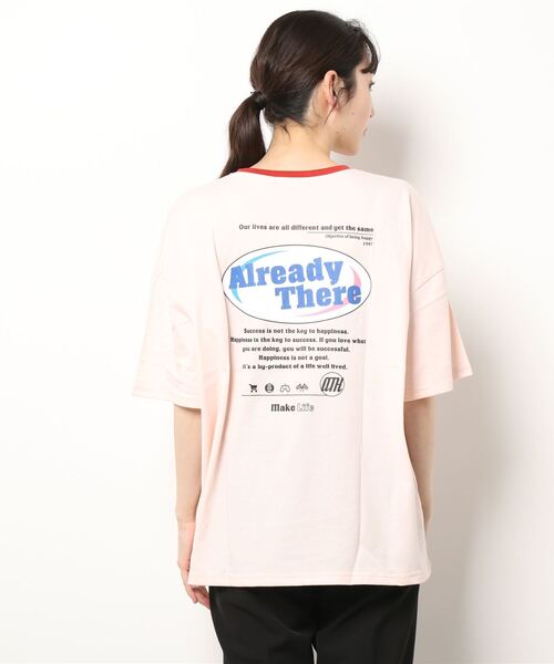 SpRay(スプレイ)の「オーバルロゴリンガー Tシャツ(Tシャツ/カットソー・レディース・オフホワイト/ピンク/ブルー/ミント/オートミール/スミクロ・FREE)」の11枚目の写真