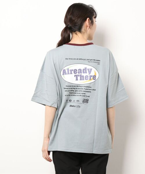 SpRay(スプレイ)の「オーバルロゴリンガー Tシャツ(Tシャツ/カットソー・レディース・オフホワイト/ピンク/ブルー/ミント/オートミール/スミクロ・FREE)」の12枚目の写真