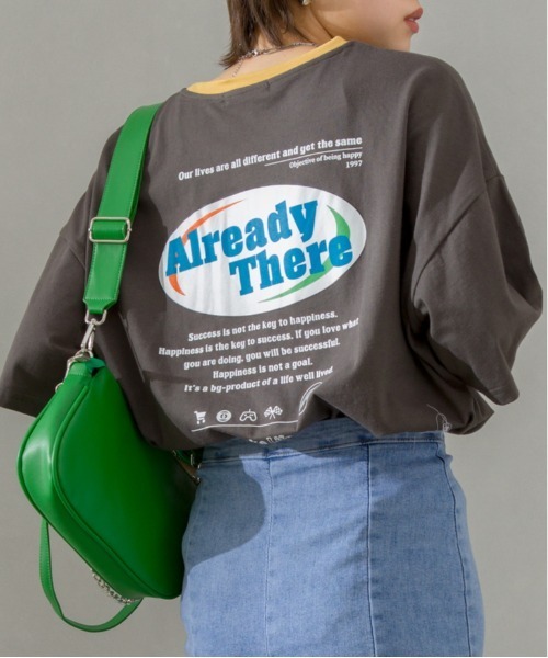 SpRay(スプレイ)の「オーバルロゴリンガー Tシャツ(Tシャツ/カットソー・レディース・オフホワイト/ピンク/ブルー/ミント/オートミール/スミクロ・FREE)」の3枚目の写真