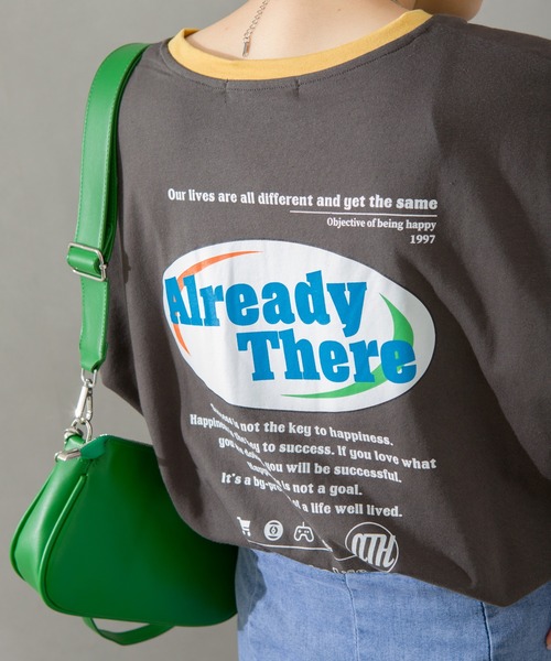 SpRay(スプレイ)の「オーバルロゴリンガー Tシャツ(Tシャツ/カットソー・レディース・オフホワイト/ピンク/ブルー/ミント/オートミール/スミクロ・FREE)」の19枚目の写真
