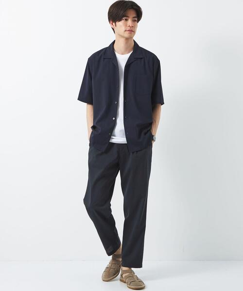 green label relaxing（グリーンレーベルリラクシング）の「TWウォッシャブルトロ オープンカラー シャツ -ウォッシャブル・ストレッチ・防シワ-（シャツ/ブラウス・メンズ・ナチュラル/コバルトブルー/グレー/ケリー/モカ/ネイビー・S/M/XL/L/XS）」の13枚目の写真