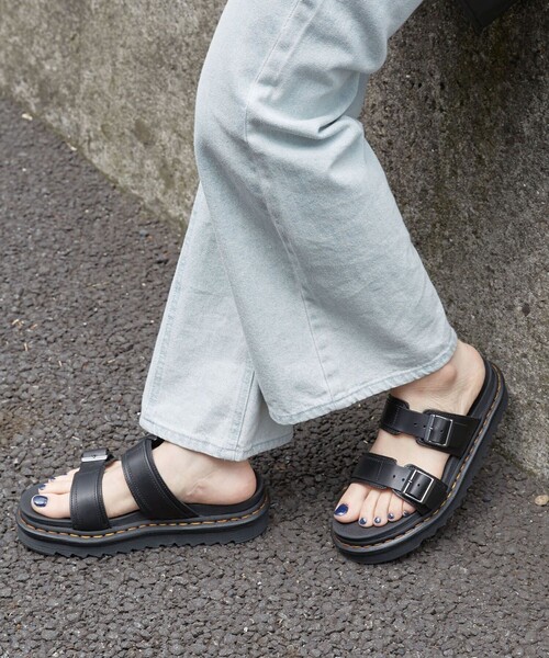 Dr. Martens（ドクターマーチン）の「Dr.Martens/ドクターマーチン MYLES BRANDO（サンダル・レディース・ブラック/ベージュ・4/5/6/8/9/3/7）」の5枚目の写真