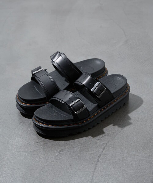 Dr. Martens（ドクターマーチン）の「Dr.Martens/ドクターマーチン MYLES BRANDO（サンダル・レディース・ブラック/ベージュ・4/5/6/8/9/3/7）」の6枚目の写真