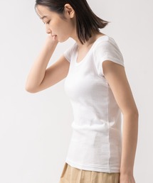 Robert P. Miller / ロバート・ピー・ミラー  パネルリブ 半袖Tシャツ Tシャツ インナー 807C DRE