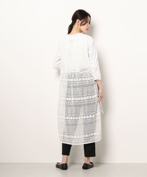 Samansa Mos2(サマンサ モスモス)の「総レースレイヤードワンピース(ワンピース・レディース・ブラック/オフホワイト/キナリ・フリ-)」の15枚目の写真