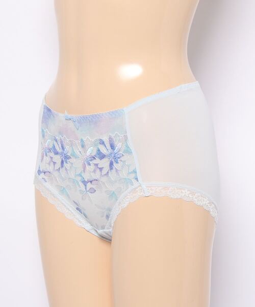 Triumph（トリンプ）の「天使のブラ スリムライン 極上ライト544 はきこみ深めショーツ TR544 Maxi（ショーツ・レディース・ブラック/ブルー・M/L）」の8枚目の写真