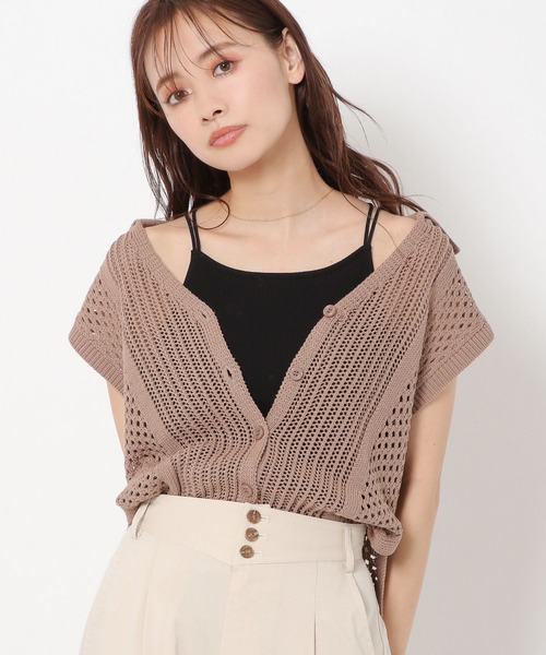 mysty woman(ミスティウーマン)の「カップINアメスリキャミ 285713(キャミソール・レディース・オレンジ/オフホワイト/ブラック・FREE)」の1枚目の写真