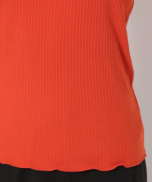 mysty woman(ミスティウーマン)の「カップINアメスリキャミ 285713(キャミソール・レディース・オレンジ/オフホワイト/ブラック・FREE)」の21枚目の写真