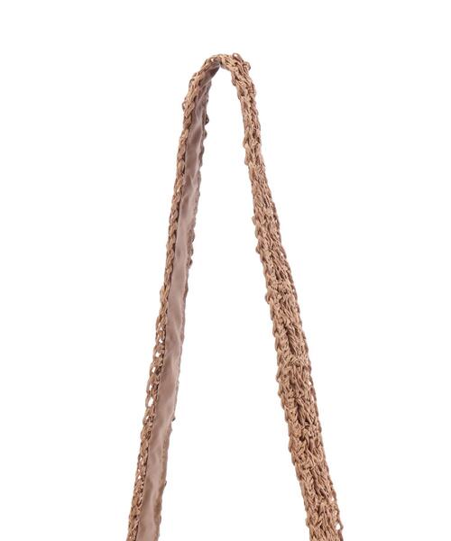 Green　Parks（グリーンパークス）の「・ペーパークロシェ編みショルダー（ショルダーバッグ・レディース・ピンク/イエロー/グリーン・FREE）」の16枚目の写真