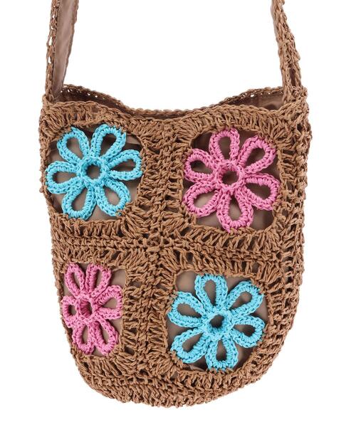 Green　Parks（グリーンパークス）の「・ペーパークロシェ編みショルダー（ショルダーバッグ・レディース・ピンク/イエロー/グリーン・FREE）」の15枚目の写真