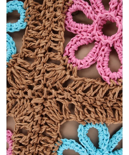 Green　Parks（グリーンパークス）の「・ペーパークロシェ編みショルダー（ショルダーバッグ・レディース・ピンク/イエロー/グリーン・FREE）」の8枚目の写真