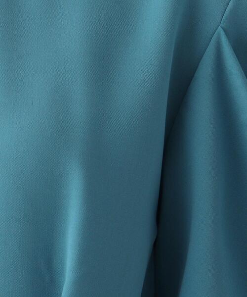 OPAQUE.CLIP（オペークドットクリップ）の「◆ウーリッシュドライストレッチ ぺプラムタックブラウス【WEB限定カラー・サイズ】（シャツ/ブラウス・レディース・ブラウン系その他5/ブルー/オフホワイト/レンガ/ブラック/ライトベージュ・40/38/42）」の18枚目の写真