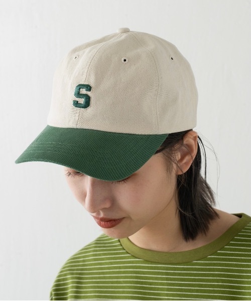 Kastane（カスタネ）の「アルファベットCAP（キャップ・レディース・グリーン/ブラック・FREE）」の2枚目の写真