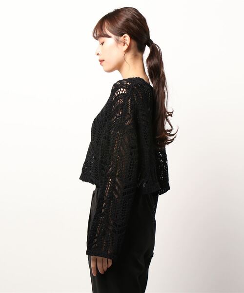 esutoreja（エストレジャ）の「クローシェイニット（ニット/セーター・レディース・ブラック/ベージュ/アイボリー・FREE）」の20枚目の写真