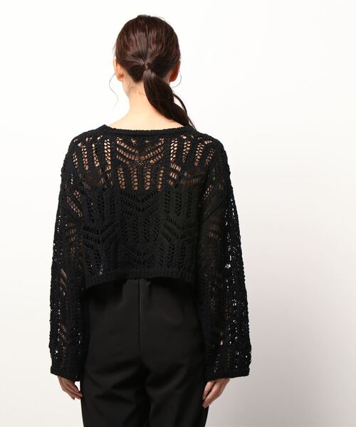 esutoreja（エストレジャ）の「クローシェイニット（ニット/セーター・レディース・ブラック/ベージュ/アイボリー・FREE）」の21枚目の写真