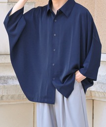 NILWAY | ケアフリートロミオーバーサイズドルマンレギュラーカラーシャツ(シャツ/ブラウス)