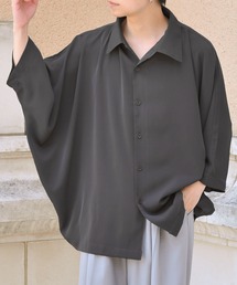 NILWAY | ケアフリートロミオーバーサイズドルマンレギュラーカラーシャツ(シャツ/ブラウス)