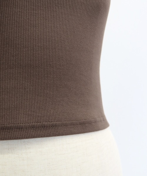 BLUEEAST（ブルーイースト）の「フロントボタンリブタンクトップ（タンクトップ・レディース・ホワイト/ブラウン/ピンク/ブルー/グリーン/ブラック・MEDIUM）」の22枚目の写真