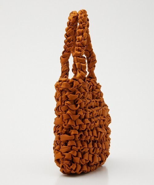 RODEO CROWNS WIDE BOWL(ロデオクラウンズワイドボウル)の「HANDMADE RIBBON BAG(ハンドバッグ・レディース・ブラック/ピンク/キャメル・FREE)」の10枚目の写真