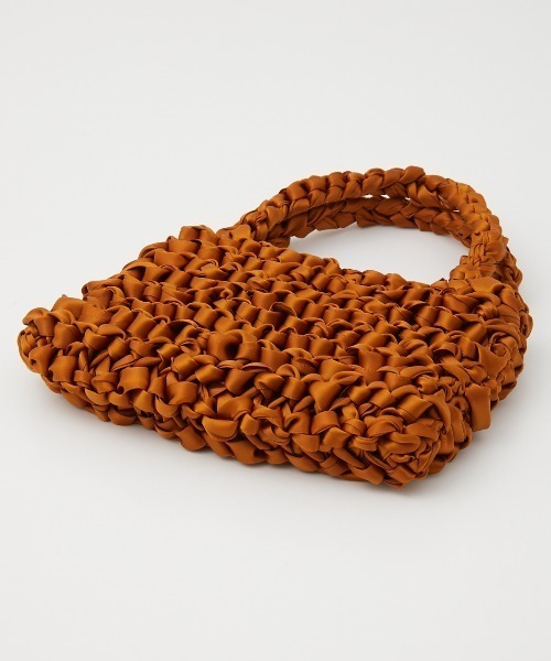 RODEO CROWNS WIDE BOWL(ロデオクラウンズワイドボウル)の「HANDMADE RIBBON BAG(ハンドバッグ・レディース・ブラック/ピンク/キャメル・FREE)」の12枚目の写真