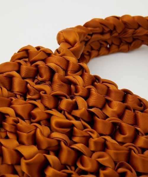 RODEO CROWNS WIDE BOWL(ロデオクラウンズワイドボウル)の「HANDMADE RIBBON BAG(ハンドバッグ・レディース・ブラック/ピンク/キャメル・FREE)」の5枚目の写真