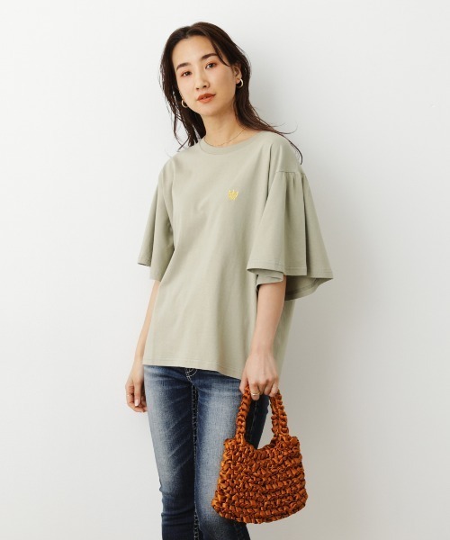 RODEO CROWNS WIDE BOWL(ロデオクラウンズワイドボウル)の「HANDMADE RIBBON BAG(ハンドバッグ・レディース・ブラック/ピンク/キャメル・FREE)」の21枚目の写真