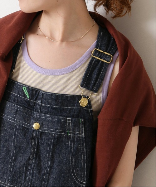 PICCADILLY（ピカデリー）の「【PICCADILLY/ピカデリー】 別注 ボーダータンク（タンクトップ・レディース・ブラック/ベージュ/パープル・FREE）」の3枚目の写真