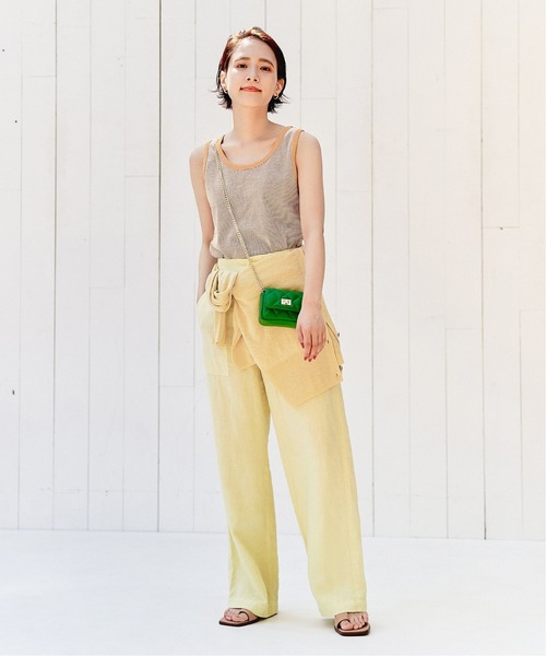 PICCADILLY（ピカデリー）の「【PICCADILLY/ピカデリー】 別注 ボーダータンク（タンクトップ・レディース・ブラック/ベージュ/パープル・FREE）」の17枚目の写真