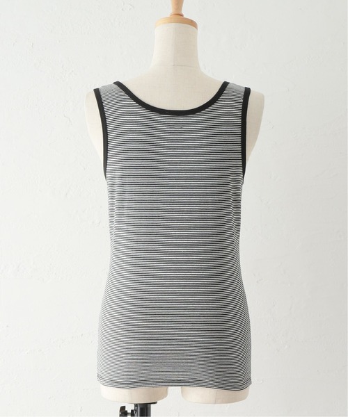 PICCADILLY（ピカデリー）の「【PICCADILLY/ピカデリー】 別注 ボーダータンク（タンクトップ・レディース・ブラック/ベージュ/パープル・FREE）」の11枚目の写真