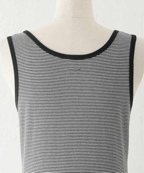 PICCADILLY（ピカデリー）の「【PICCADILLY/ピカデリー】 別注 ボーダータンク（タンクトップ・レディース・ブラック/ベージュ/パープル・FREE）」の18枚目の写真
