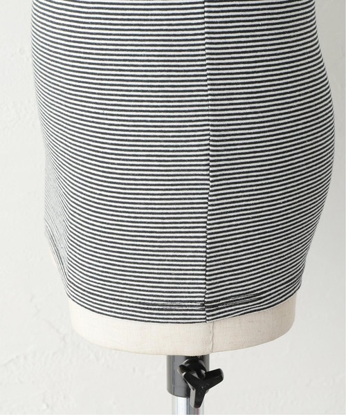 PICCADILLY（ピカデリー）の「【PICCADILLY/ピカデリー】 別注 ボーダータンク（タンクトップ・レディース・ブラック/ベージュ/パープル・FREE）」の7枚目の写真